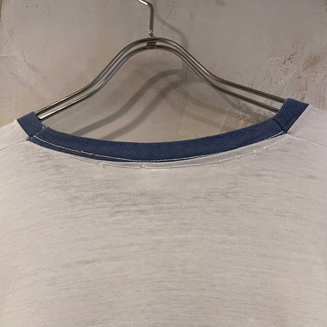 80s　S/S リンガー Tシャツ　Size XL　モスクワオリンピック　USAチーム　1980年　(S4830)