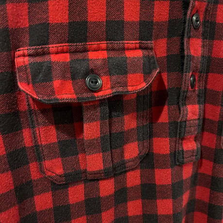 Polo by Ralph Lauren　L/Sチェックネルシャツ　プルオーバー　ラルフローレン　Size XL　チンストラップ　マチ付き　長袖シャツ　(S3915)
