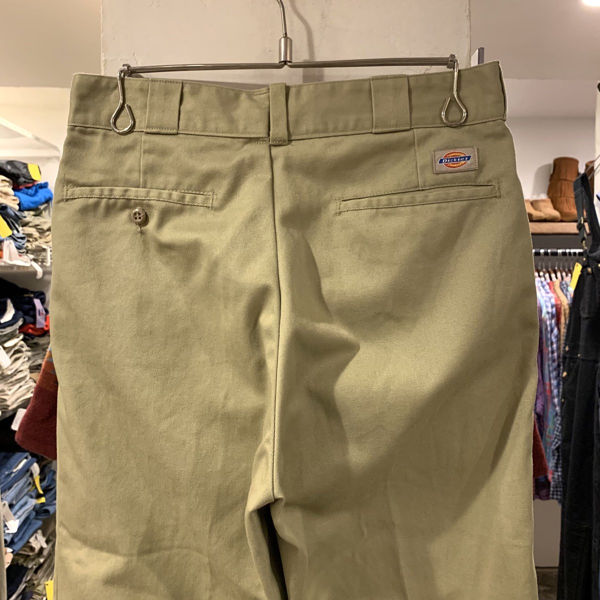 90s Dickies874 ワークパンツ ディッキーズ ベージュ USA製