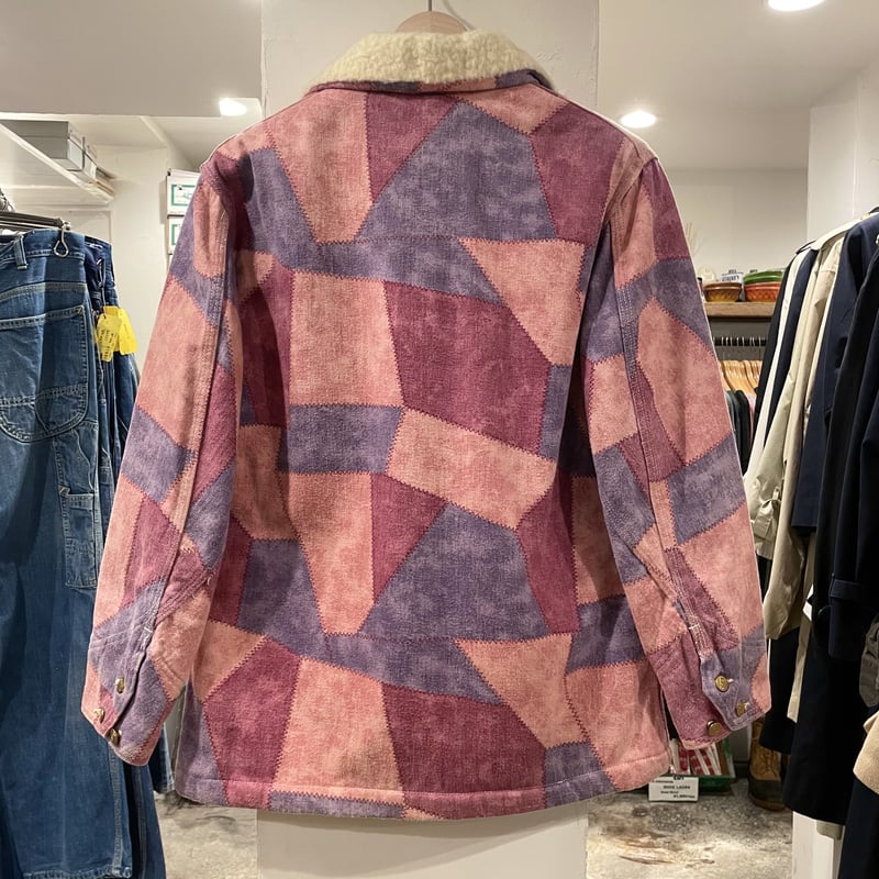 Lee 70s カバーオール Lee 70s パッチワーク カバーオール ピンク 裏ボア仕様 リー