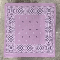 Bandana　ヴィンテージバンダナ　ライトニング　USA製　ラベンダー　183