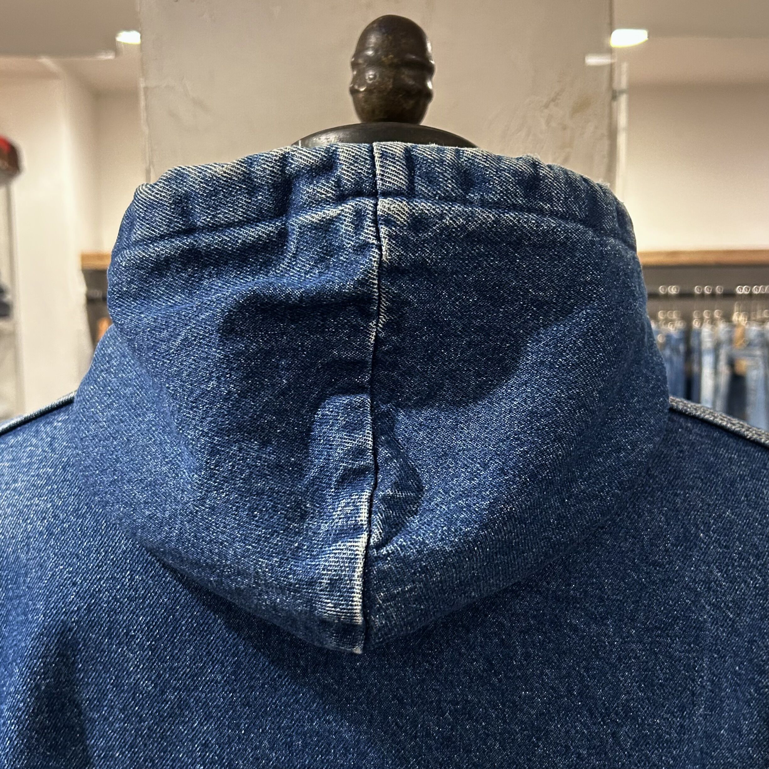 80s carhartt アクティブジャケット カーハート デニム地 ネイティブ柄