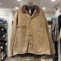 carhartt　Michigan Chore Coat　Size XL相当　チョアコート　ブランケットライナー　カバーオール　ダックジャケット　ミシガンチョアコート　雰囲気系　(S5014)