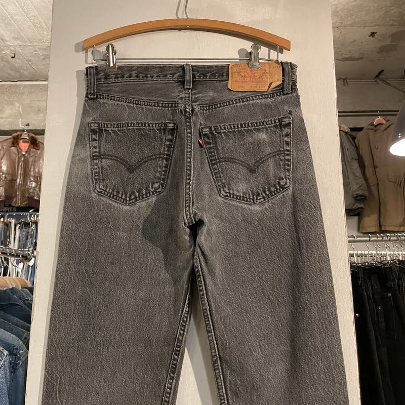 【雰囲気◎】Levi's 96年製 501 USA製 ブラック W38 90s Levi's 501 後染め ブラックデニムパンツ 31×34 USA製 1996