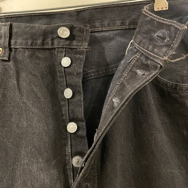 Levi's 501 90年代 リーバイス501 後染めブラックデニムパンツ