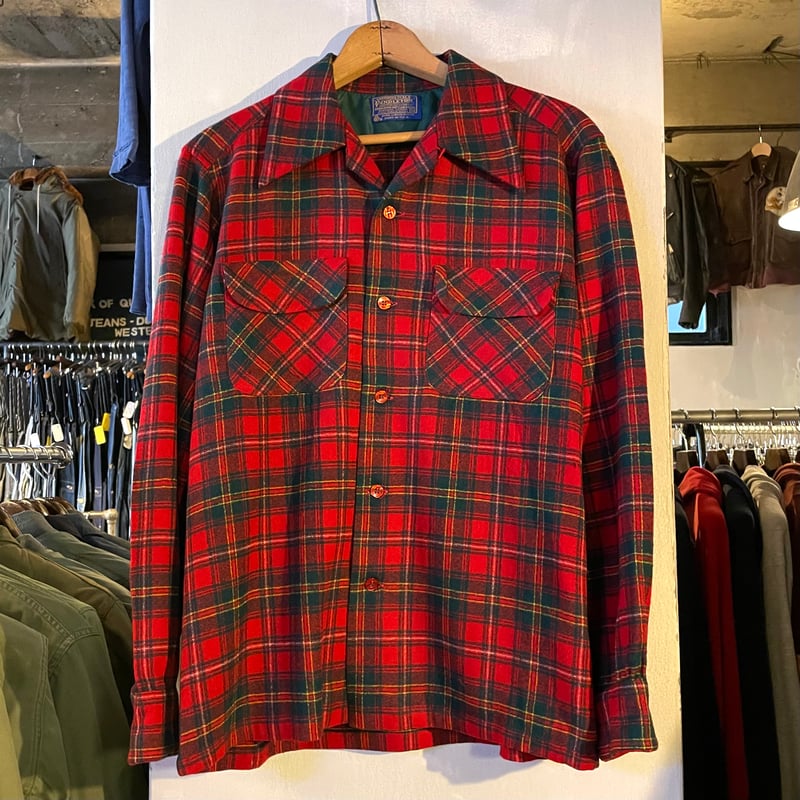 70s PENDLETON Wool Shirt USA製 ウールシャツ ボックスシルエット