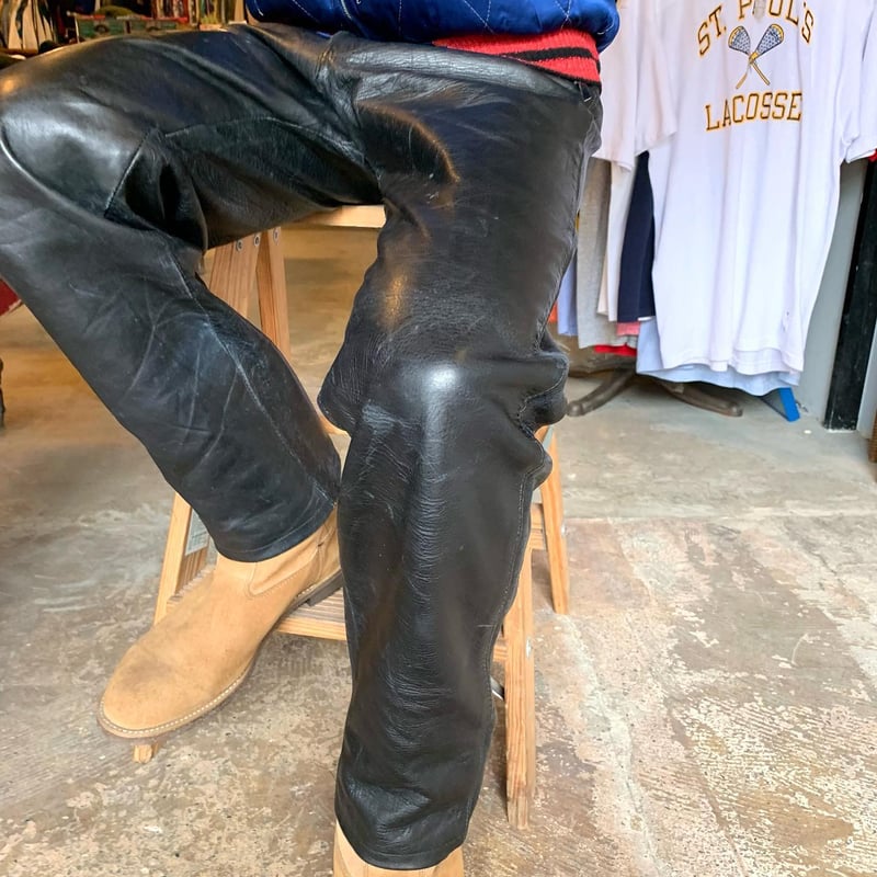 50s Buco J-99 ブコ 跳ね馬青タグ ホースハイド レザーパンツ 50s Buco J-99 ブコ 跳ね馬青タグ ホースハイド レザーパンツ
