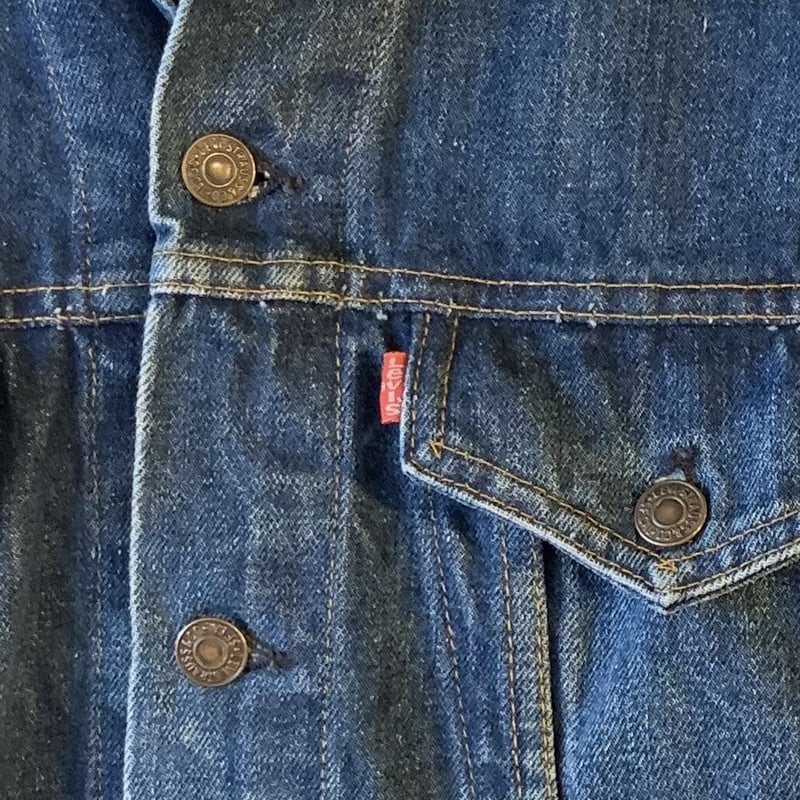 Levi’s デニムジャケット 75505 リーバイス 80s カナダ製 Levi'sリーバイス 75505 先染め ブラック デニム