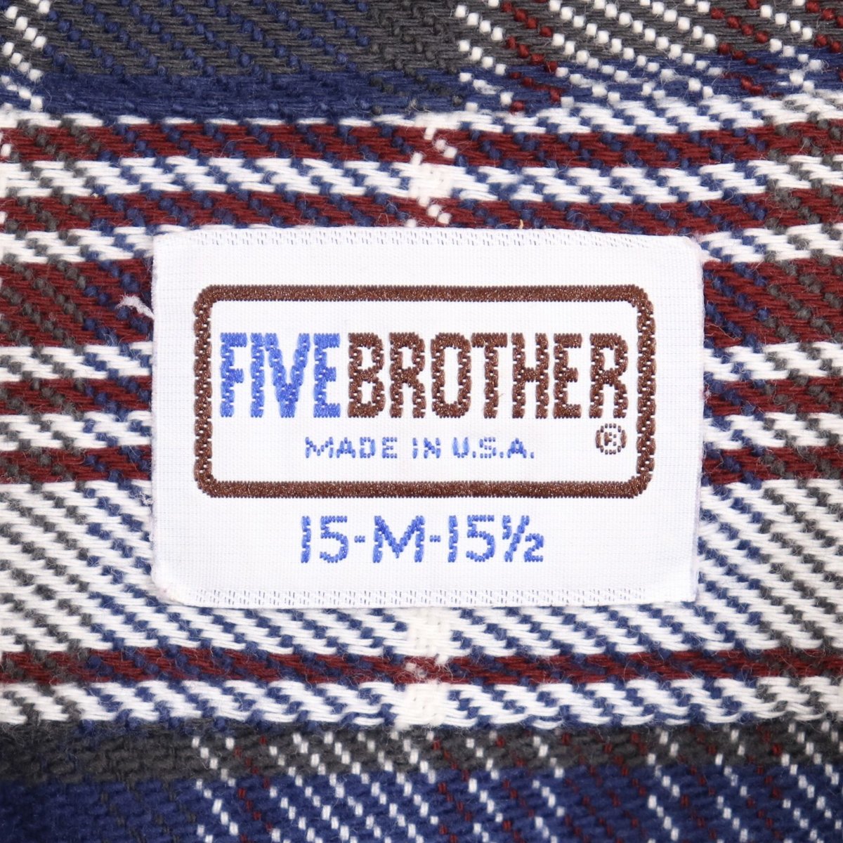 FIVE BROTHER ネルシャツ 80年代 USA製 ファイブブラザー
