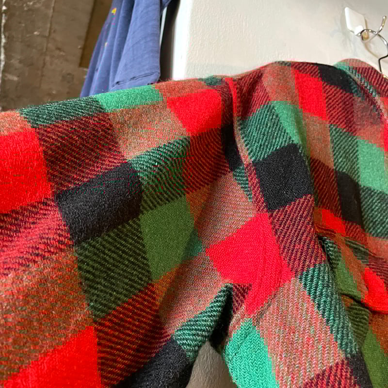 50s FIVE BROTHER Vintage Wool Shirt マチ付き UNION