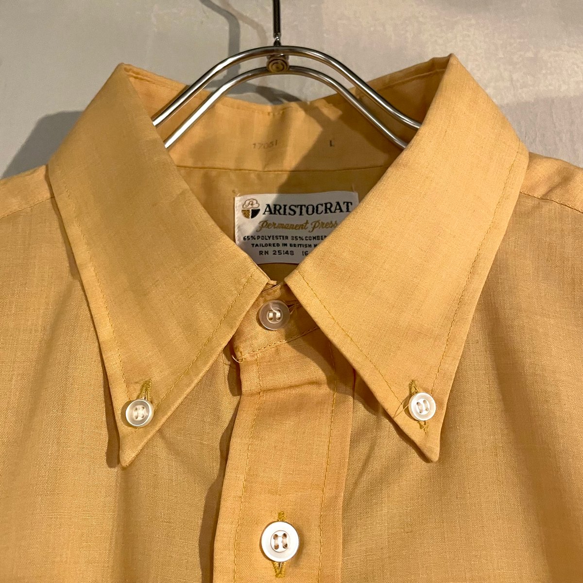 60s ARISTOCRAT S/S ボタンダウンシャツ 3点留BD ヴィンテージ