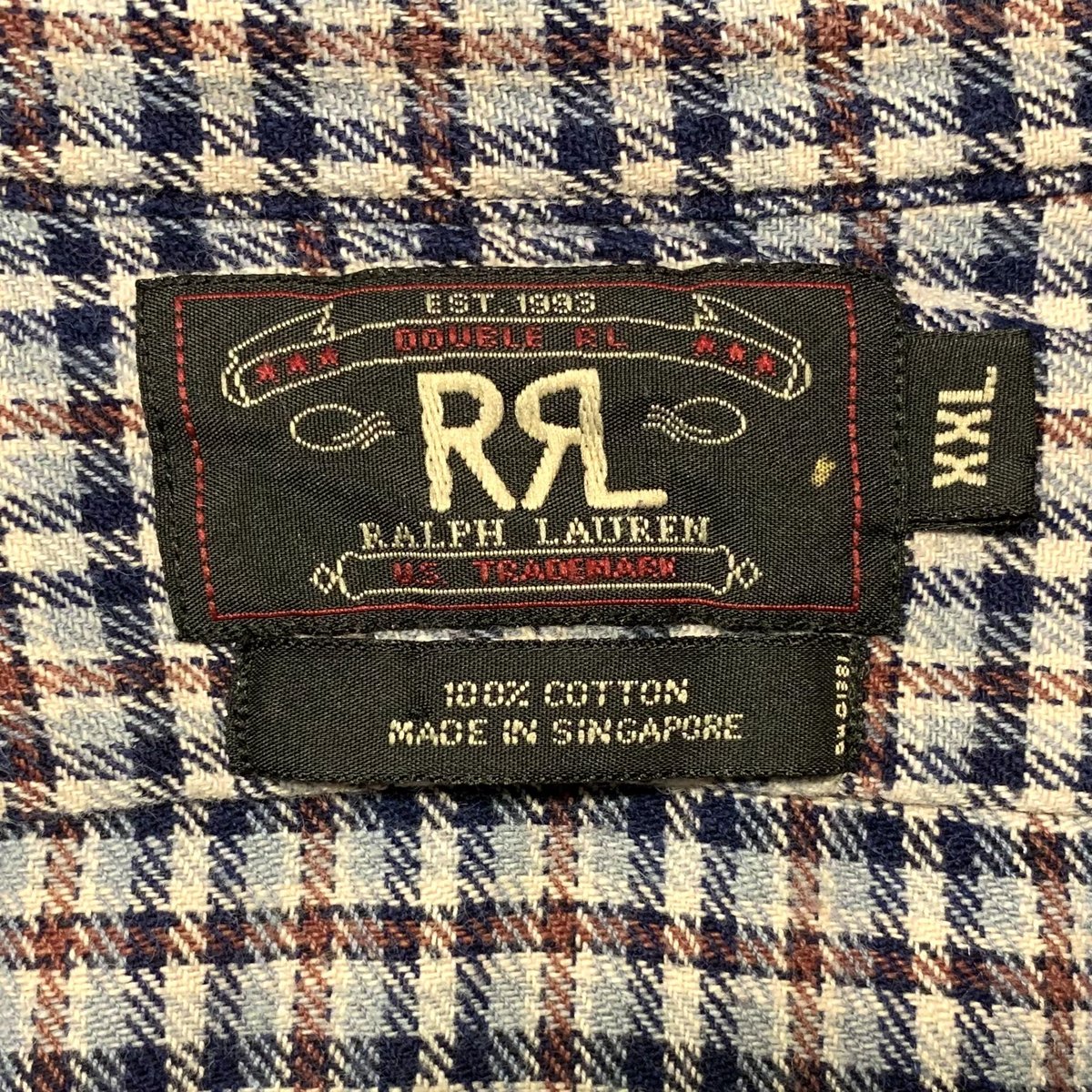 90s RRL L/Sチェックネルシャツ ダブルアールエル Ralph Lauren 90s RRL L/Sチェックネルシャツ ダブルアールエル Ralph Lauren