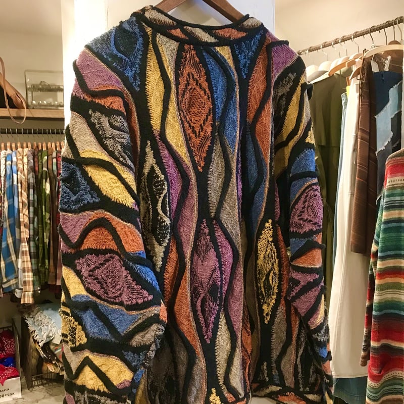 COOGI CLASSIC 3Dニット クルーネックセーター マルチカラー クージー