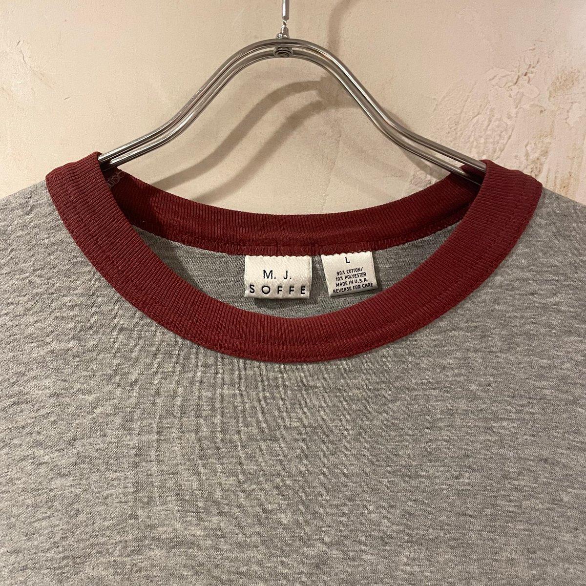 80s SOFFE S/S リンガー Tシャツ USA製 Size L (S4364) | DUFF