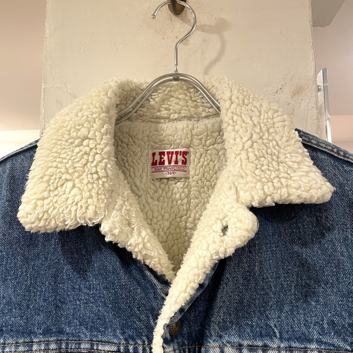 80s Levi's 70608-0216 リーバイス デニムボアジャケット ヒゲ USA製