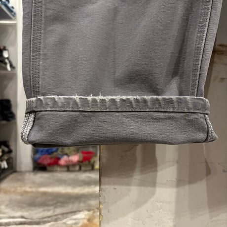 Carhartt　Double Knee Pants　36×29　ダック地　ペインターパンツ　ダブルニー　ワークパンツ　カーハート　グレー系　(S5648)