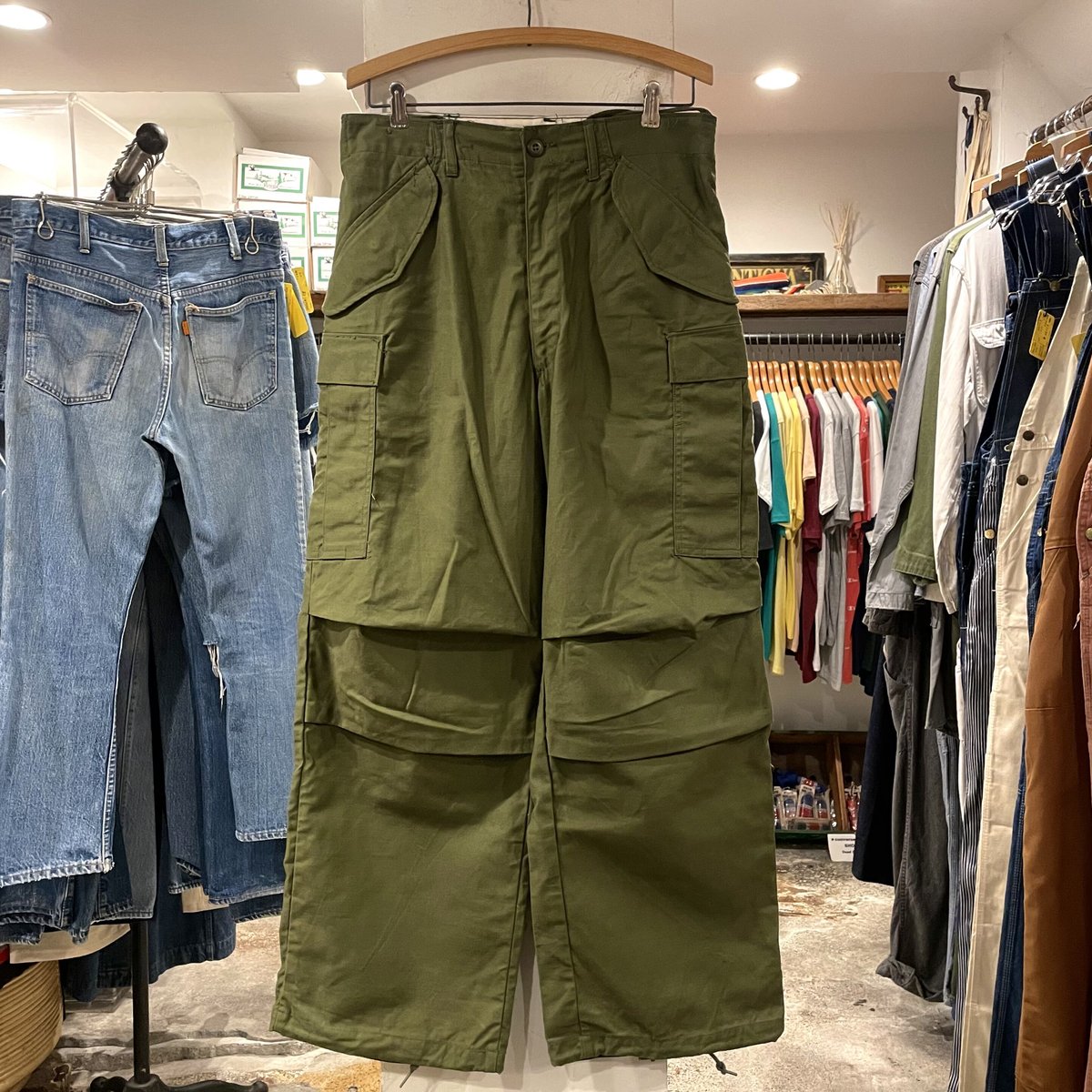 60s US ARMY M65 FIELD PANTS DEAD STOCK GRIPPER