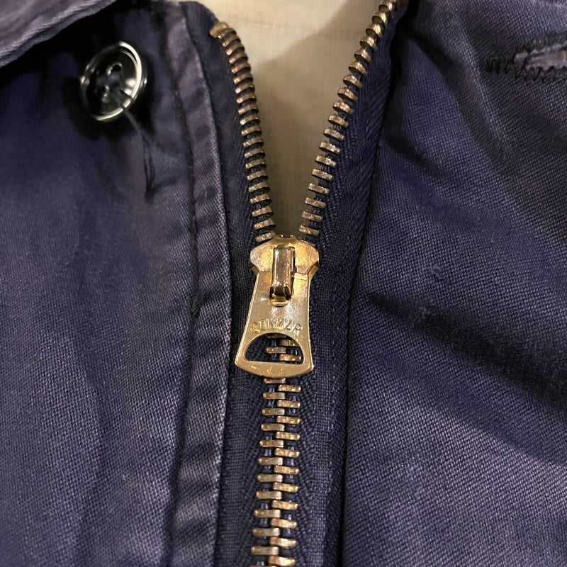 60s US NAVY ユーティリティジャケット SCOVILLE ZIP ミリタリー