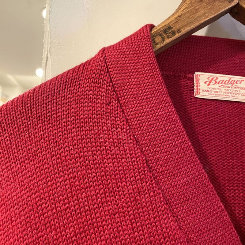 Badger 40s- Vintage Lettered Cardigan ヴィンテージレター