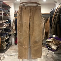 carhartt　ダック地　ペインターパンツ　ダブルニー　カーハート　ブラウン　フェード　雰囲気系　34×31　(S3780)