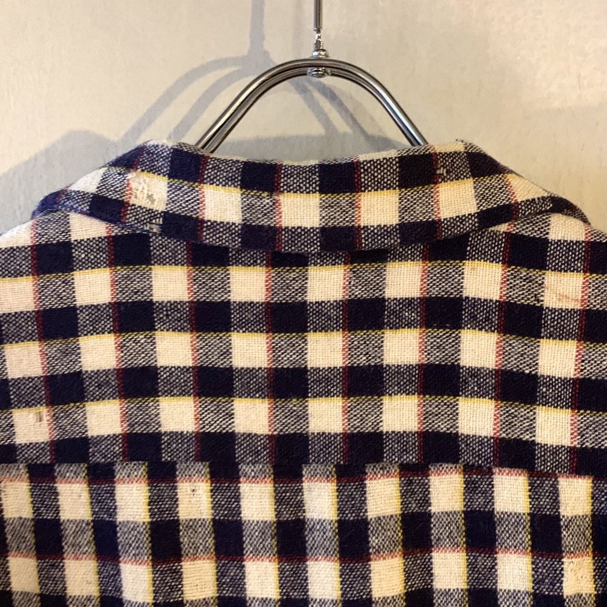 50s TOWNCRAFT Vintage Wool shirt オープンカラーシャツ チェッ