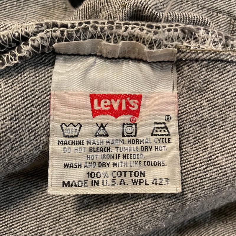 90s Levi's 501 先染め ブラックデニムパンツ 40×32 USA製 1995年