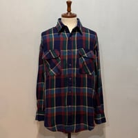 80s　 ST JOHN’S BAY　L/S ネルシャツ　Size L　セントジョンズベイ　チェックシャツ　(S5399)