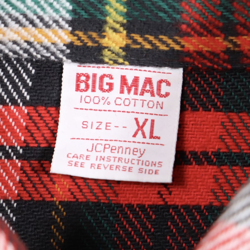 BIG MAC ネルシャツ 70年代 ビッグマック チェック柄 (Y0536) | DUFF