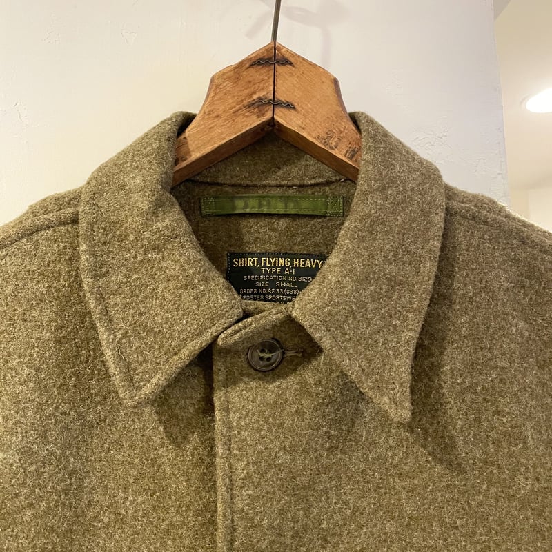 US ARMY AIR FORCE TYPE A-1 40s フライングシャツ ウールジャケッ
