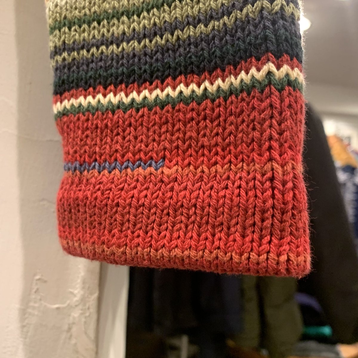 LAUREN Ralph Lauren ネイティブ柄 ショールカラーニット LAUREN Ralph Lauren ネイティブ柄 ショールカラーニット