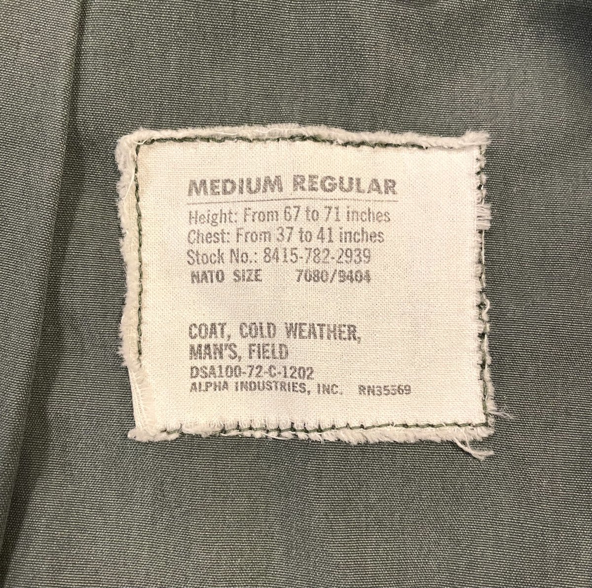 70s US AIR FORCE M-65 Field Jacket グレーライナー 3rdタ