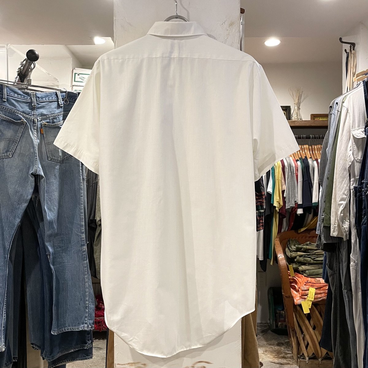 70s Vintage フォートレル L/S ドレスシャツ 光沢 ドレープ 30%OFF】(6392) R&D.M.Co-/OLDMANS TAILOR(アールアンド
