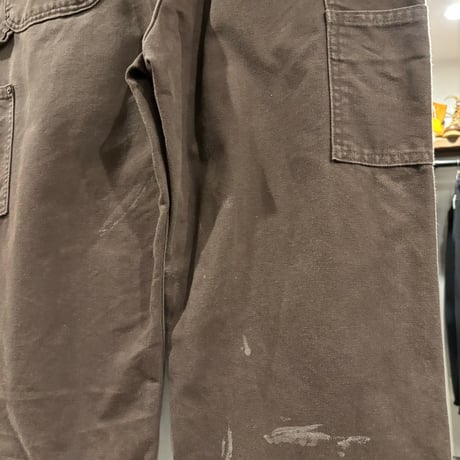 Carhartt　Double Knee Pants　36×30　ダック地　ペインターパンツ　ダブルニー　ワークパンツ　カーハート　ダークブラウン　(S5649)