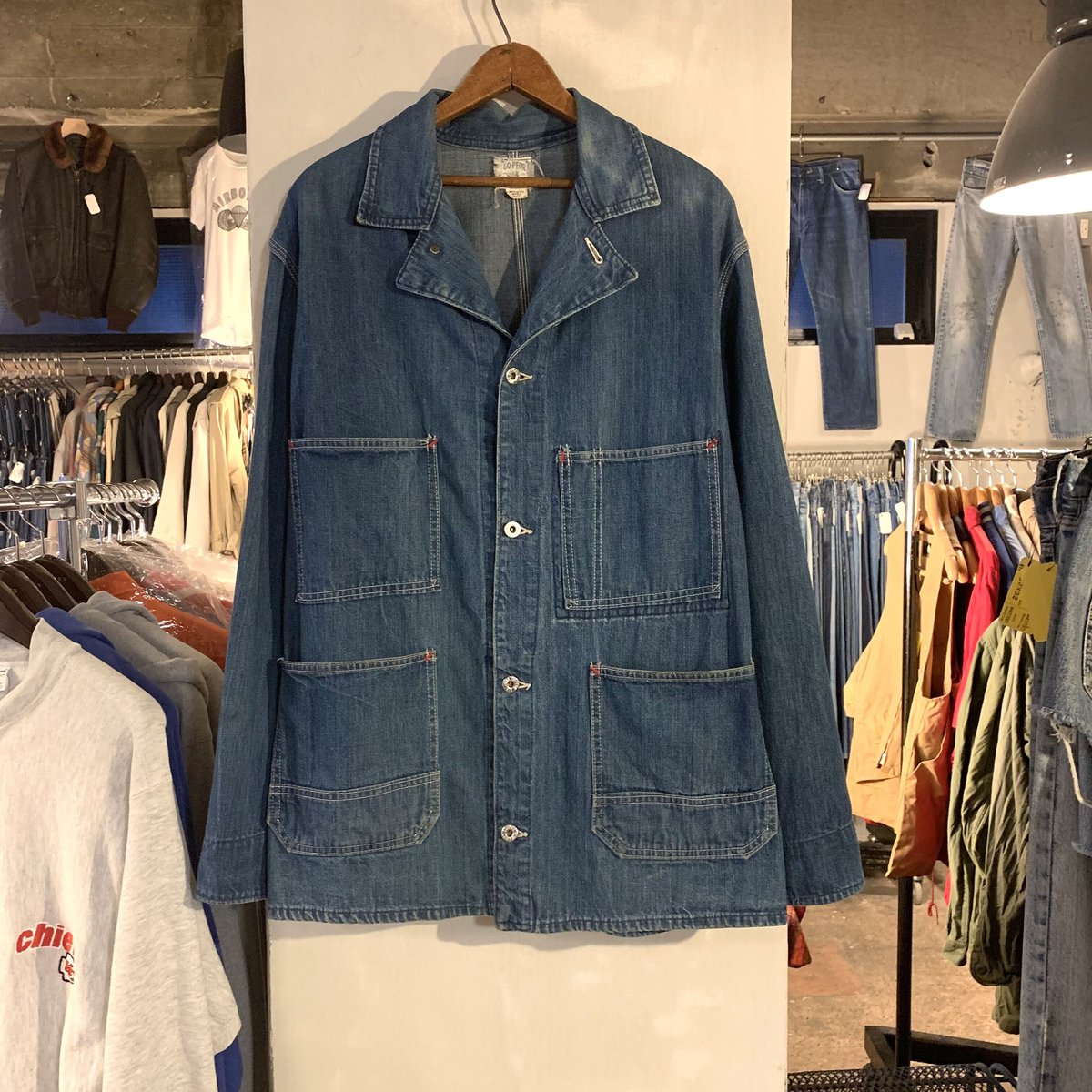 50s GO-PFOR JOHNSON UNIFORME ヴィンテージ デニムカバーオール ド...