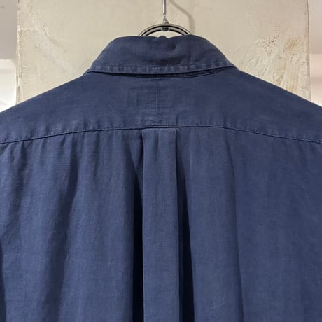 Ralph Lauren　CLASSIC FIT　L/Sボタンダウンシャツ　ラルフローレン　Size M　リネン×コットン　(S5500)