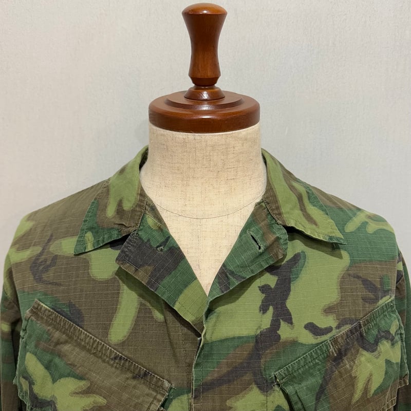 60s US MILITARY JUNGLE FATIGUE JACKET グリーンリーフ S