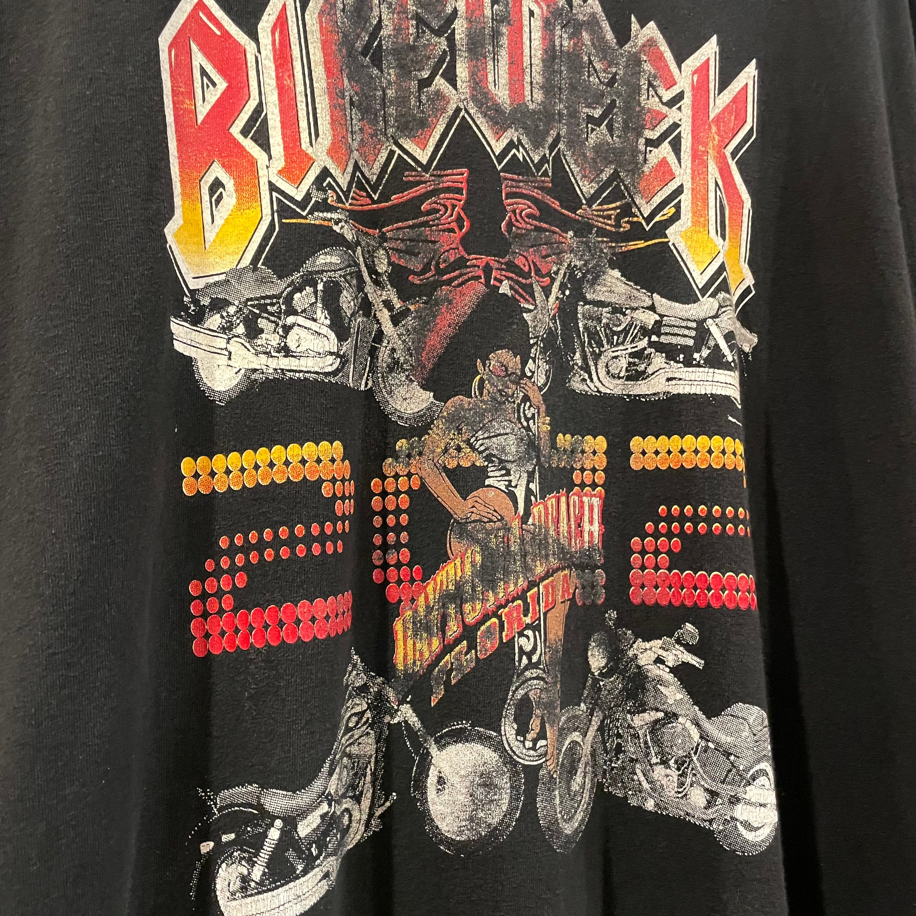 【80s】1989年 デイトナ バイクウィーク Tシャツ L スカル イーグル 00s BIKE WEEK S/S バイクTシャツ バイクウィーク DAYTONA BEACH