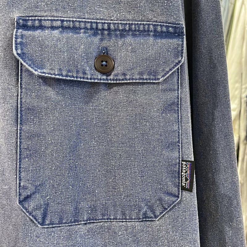 90s patagonia L/S コットンシャツ ワークシャツ 1995年製 パタゴニア (