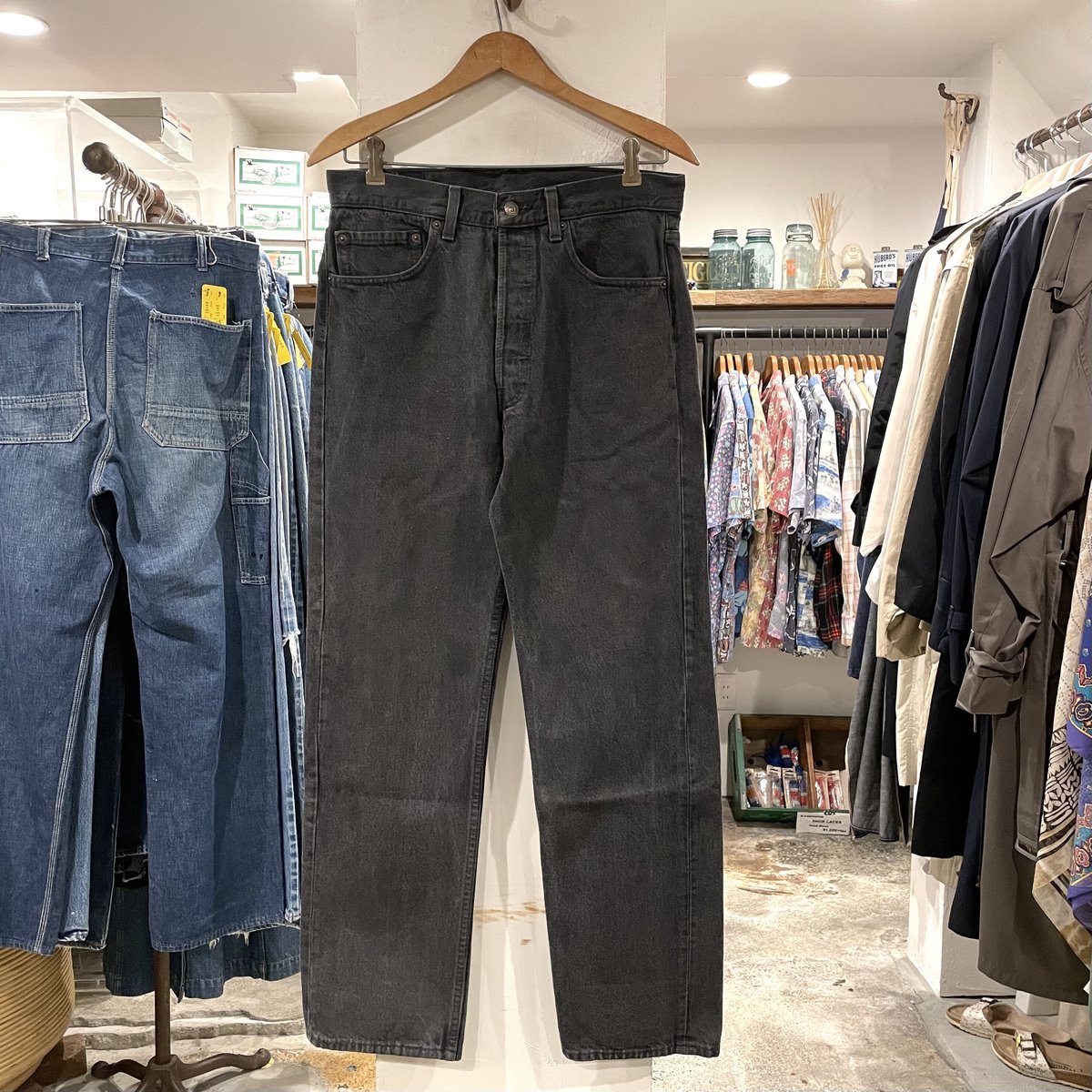 Levi's 501 90年代 後染めブラックデニム ボタン裏532 USA製