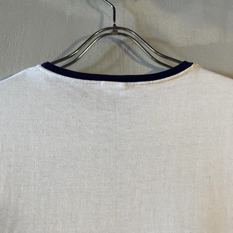 70s Champion S/S ヴィンテージTシャツ 染み込みプリント チョコチン 