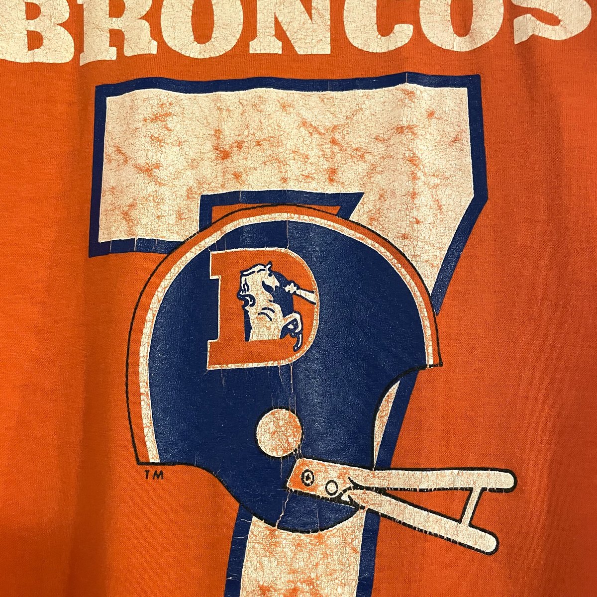 80s Champion フットボールT BRONCOS ナンバリング USA製 チャンピオン