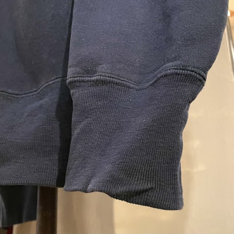 80s　Champion × LAND‘S END　Reverse Weave　リバースウィーブ　ネイビー　USA製　目無し　チャンピオン　ランズエンド　ダブルネーム　(S2733)