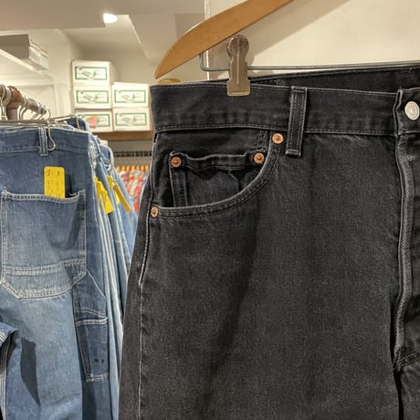 Levi’s 501　後染めブラックデニム　ボタン裏553　USA製　2002年　リーバイス501　(S0940)