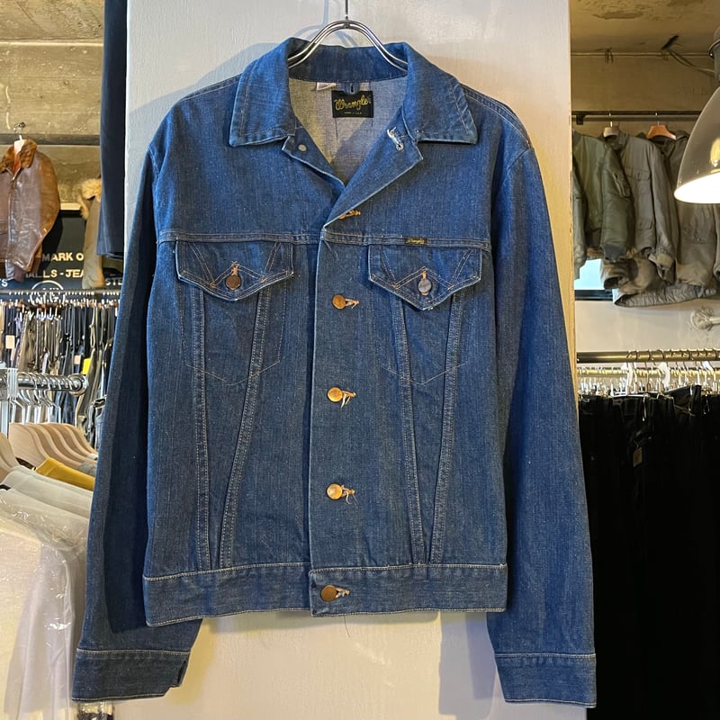 70s Wrangler デニムジャケット USA製 Size 42 ラングラー 4th Ty 70s Wrangler デニムジャケット USA製 Size 42 ラングラー 4th Ty