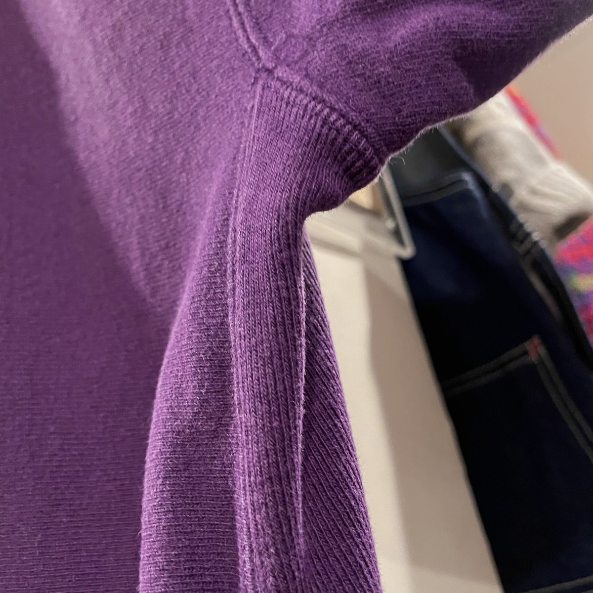 90s Champion スナップカーディガン reverse weave パープル USA製