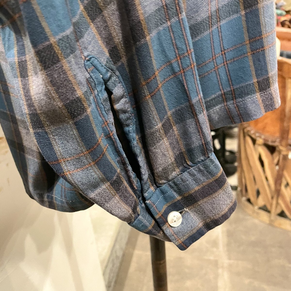 Cranbrook オープンカラーシャツ ボックスシルエット型