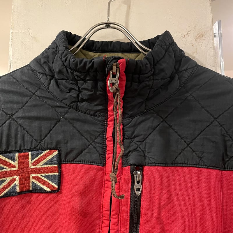 POLO by Ralph Lauren 切り替え ハーフジップスウェット キルティング 