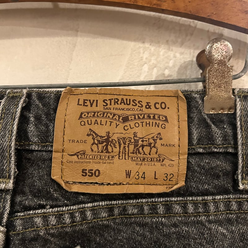 90s Levi's 550 0259 リーバイス ブラックデニムパンツ 33×31 先 90s Levi's 550 0259 リーバイス ブラックデニムパンツ 33×31 先