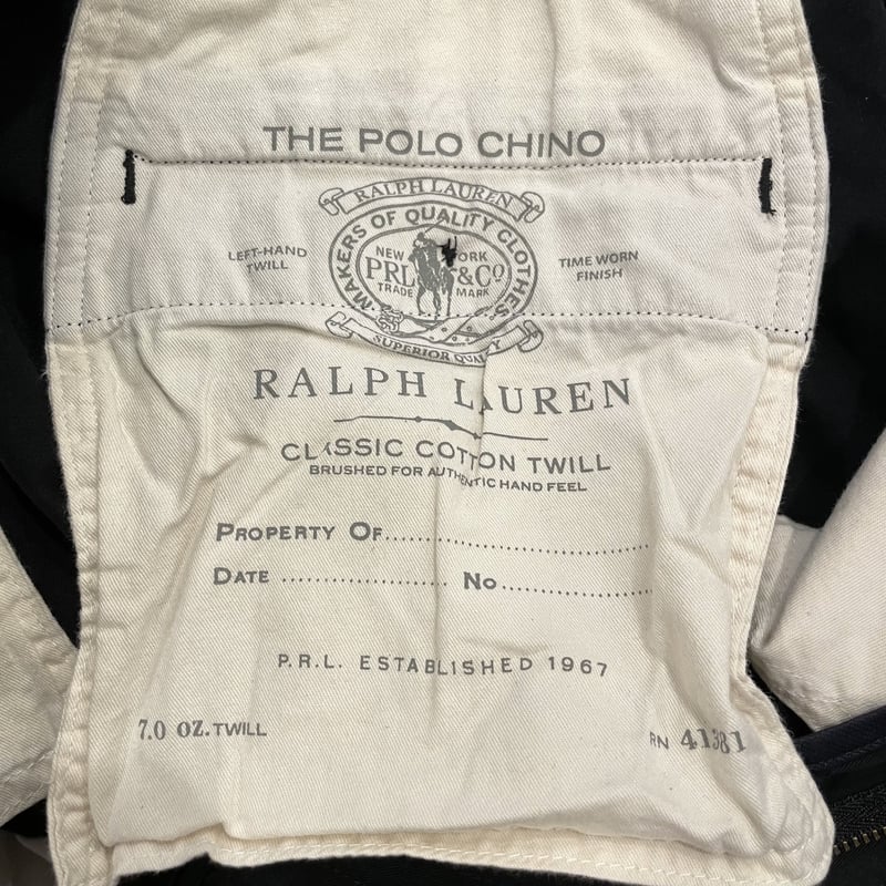 Ralph Lauren ブラックレーベル　コットンツイル　フレアチノパンツ ラルフローレンブラックレーベル ラルフ リネンスラックス