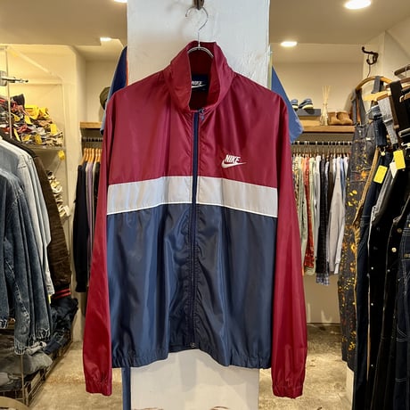 80s NIKE 紺タグ ナイロンジャケット パンツ セットアップ ツートン M 紺タグ | STORES